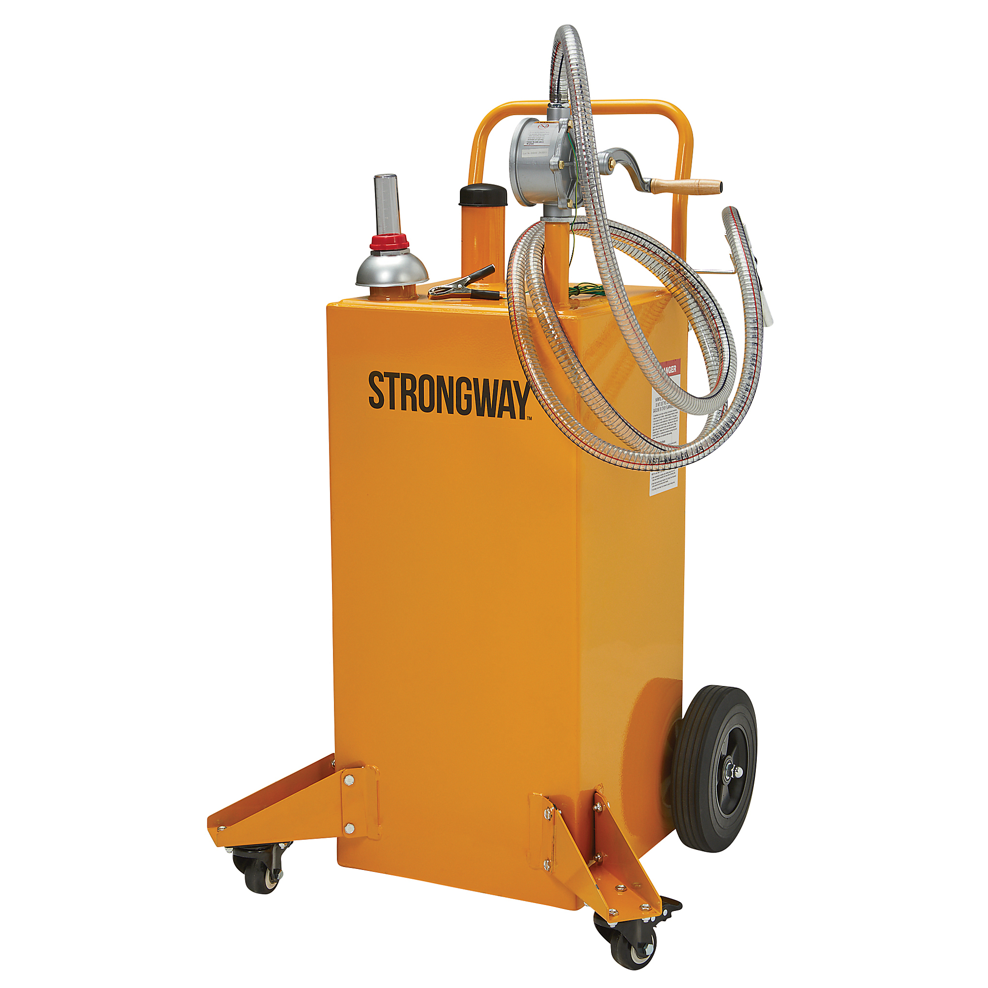 Strongway Diesel Caddy, 30 Gallons, 11.5ft. Hose, Steel